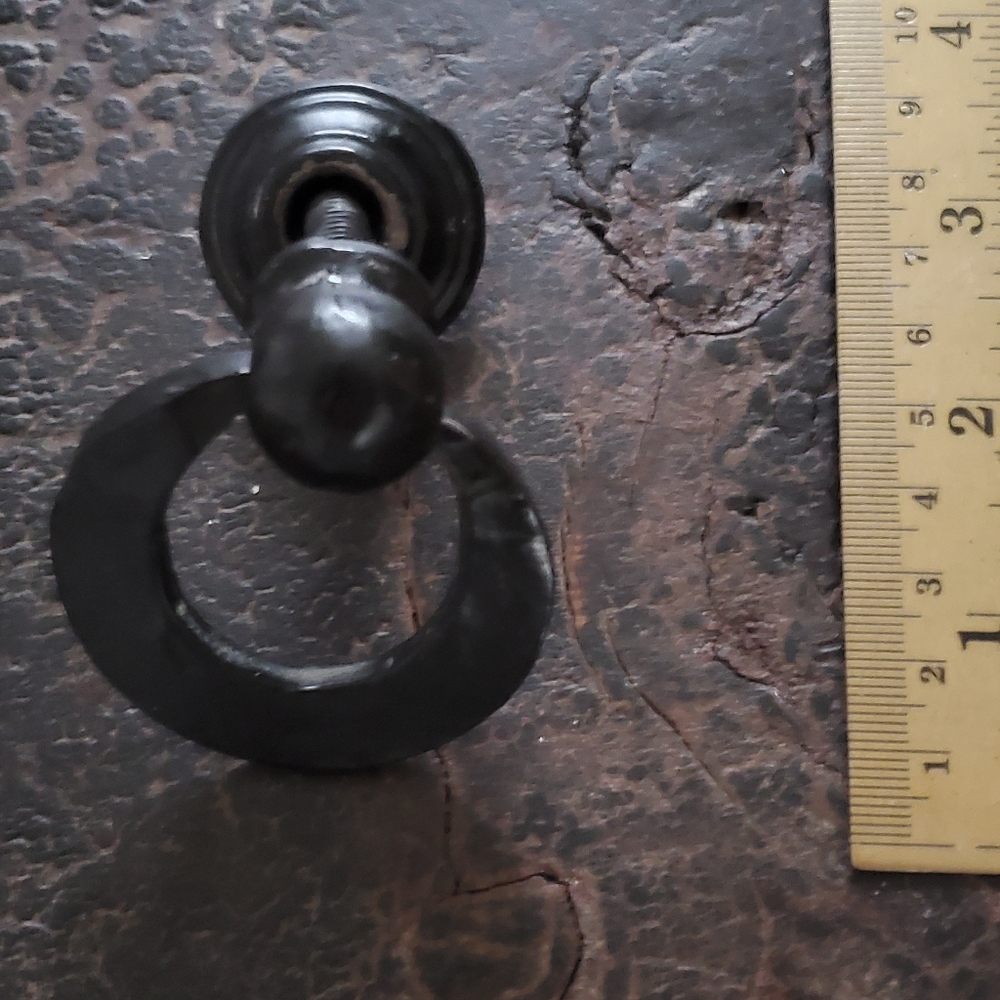 BULL RING IRON FURNITURE HARDWARE - Picture 6 of 7